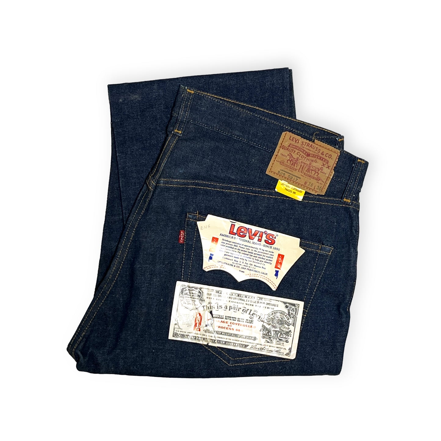 80's Levi's 505 Denim PT Size (W38 L30) Deadstock