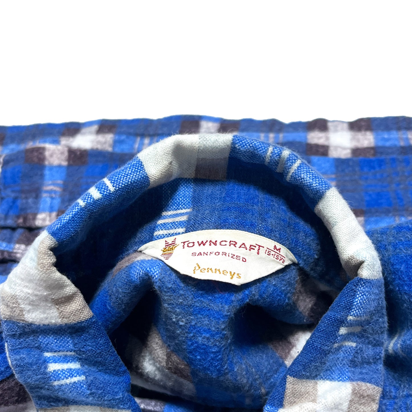 60's TOWN CRAFT PRINT Nel SH 好配色チェック Size (M)