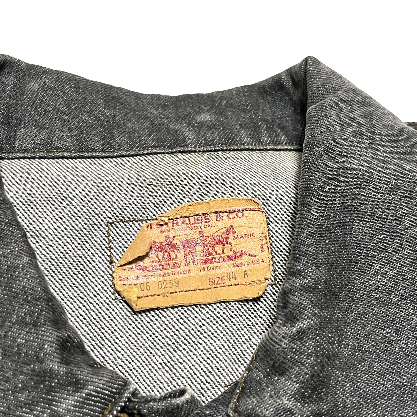 80's Levi's 70506 Black Denim JKT Size (44R)