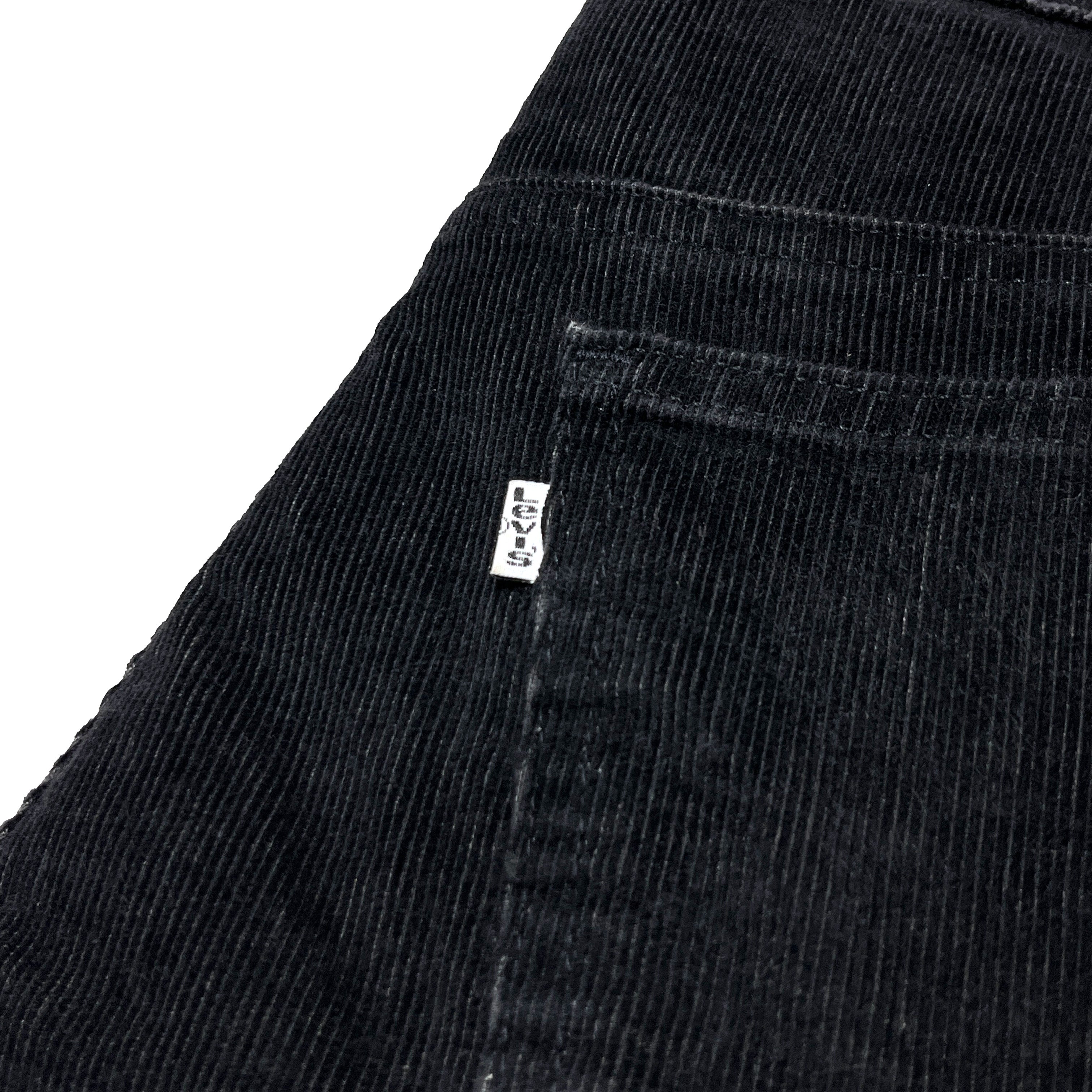 90s リーバイス 519 Black コーデュロイパンツ W35.5L30 ヴィンテージ