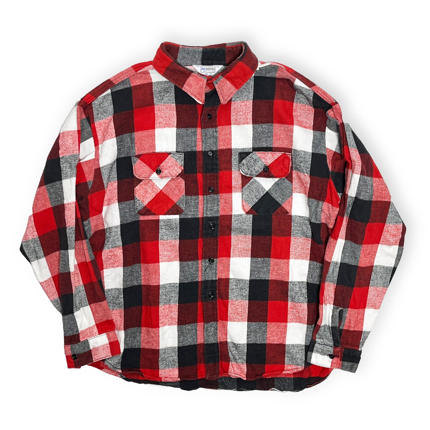 70's FIVEBROTHER Nel SH 好配色チェック Size (3XL) ビッグサイズ！