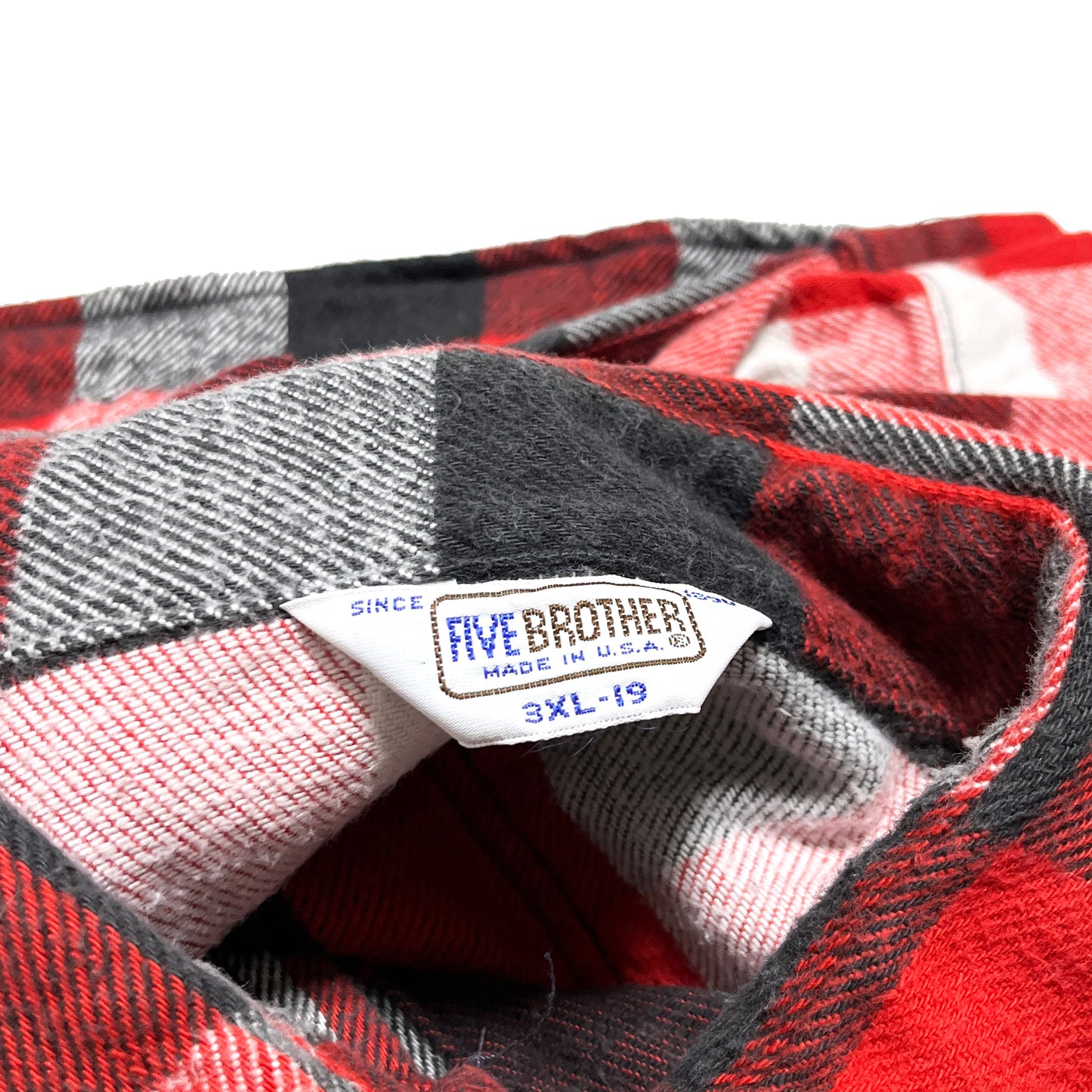 70's FIVEBROTHER Nel SH 好配色チェック Size (3XL) ビッグサイズ！
