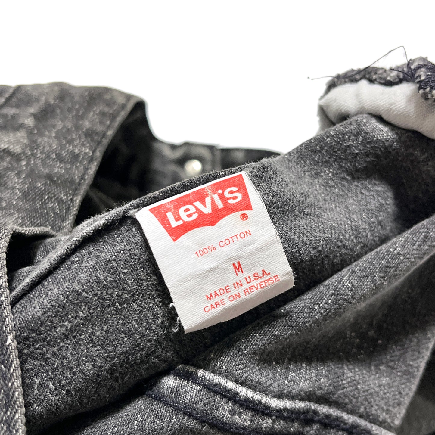80's〜 Levi's 70507 Black Chemical Denim JKT Size (M)