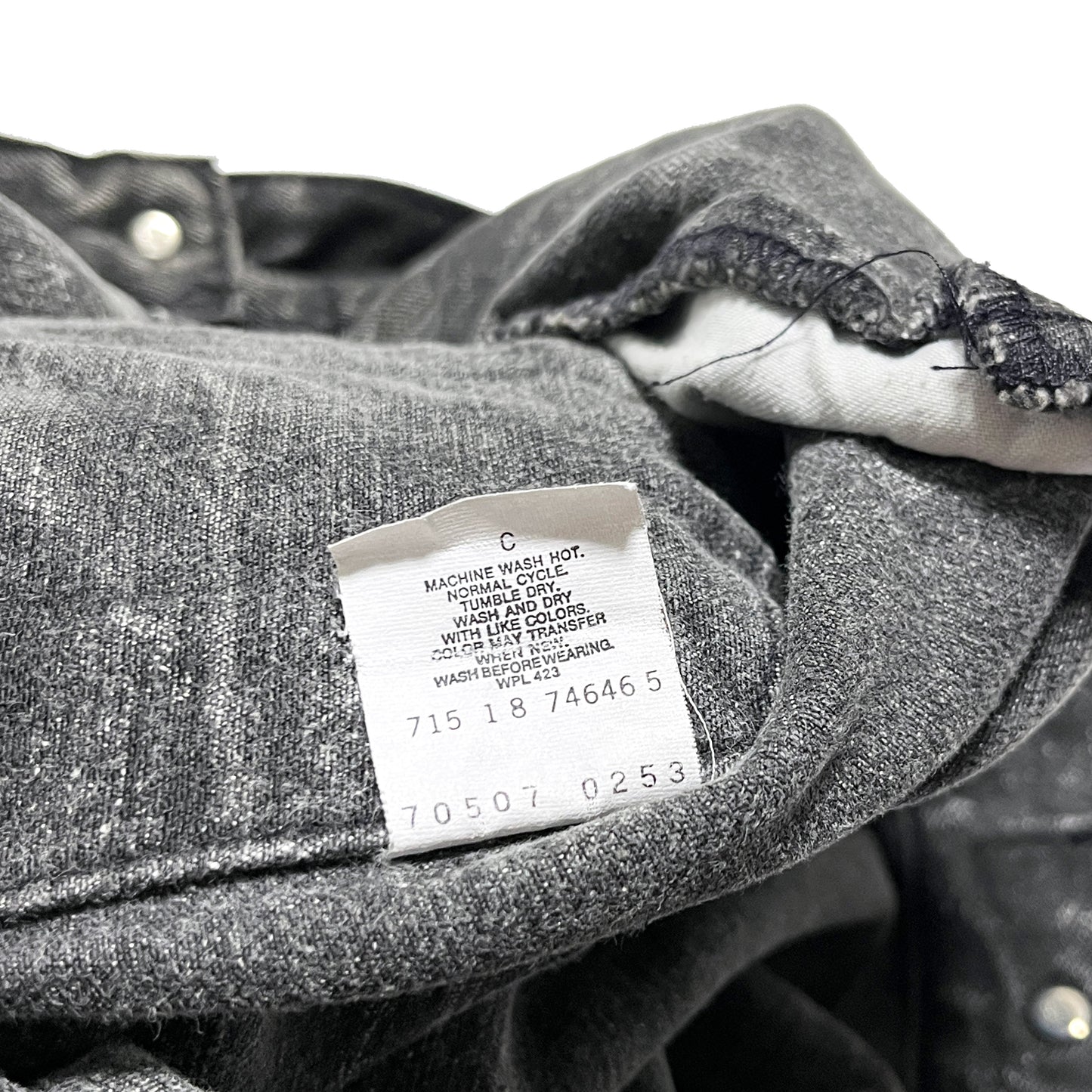 80's〜 Levi's 70507 Black Chemical Denim JKT Size (M)