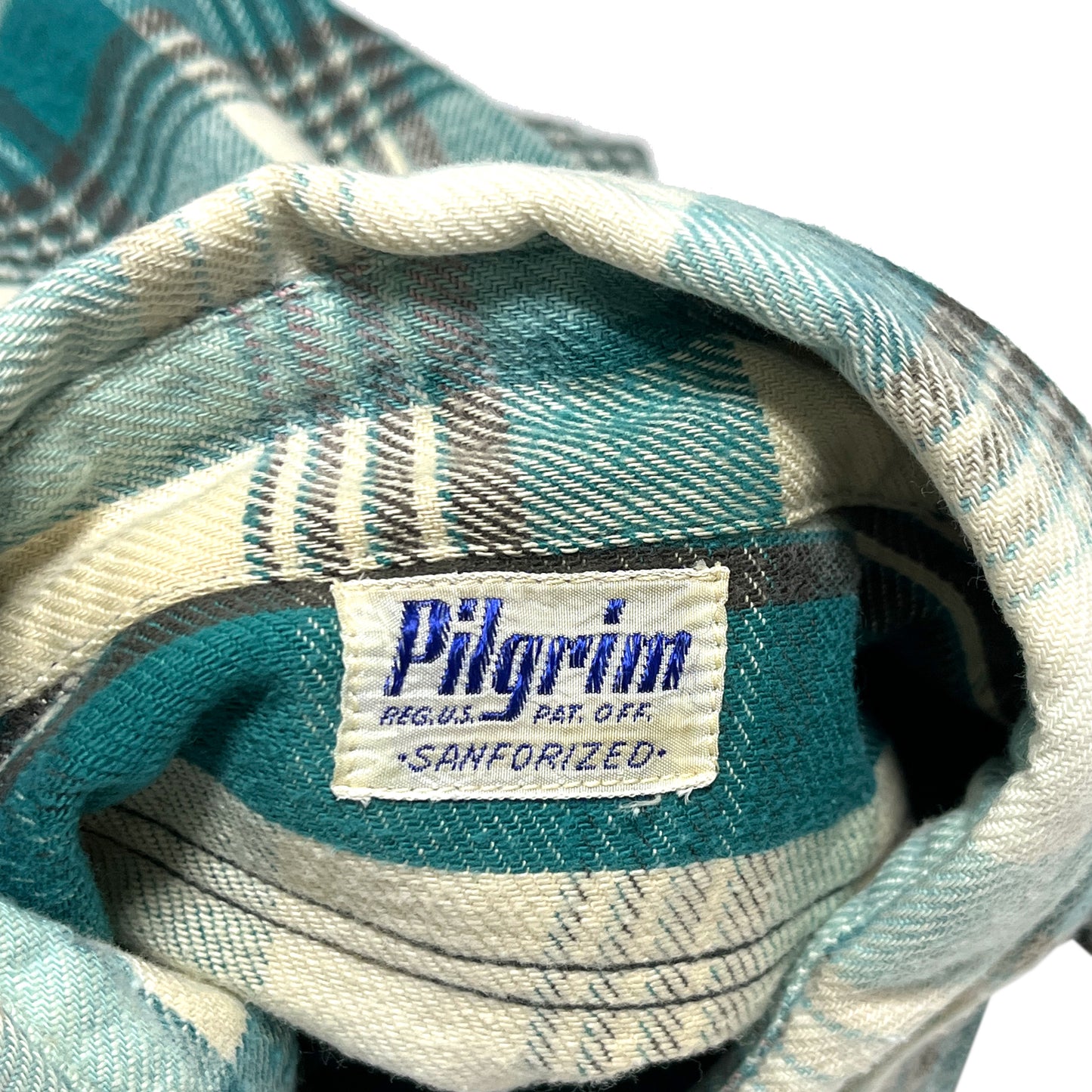 50's Pilgrim Nel SH マチ付き 極上配色パターン Size (XL)位 ビッグサイズ！