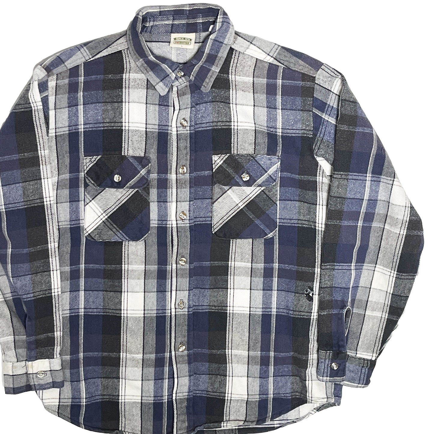 90's FIVEBROTHER Nel SH 好配色チェック Size (L)