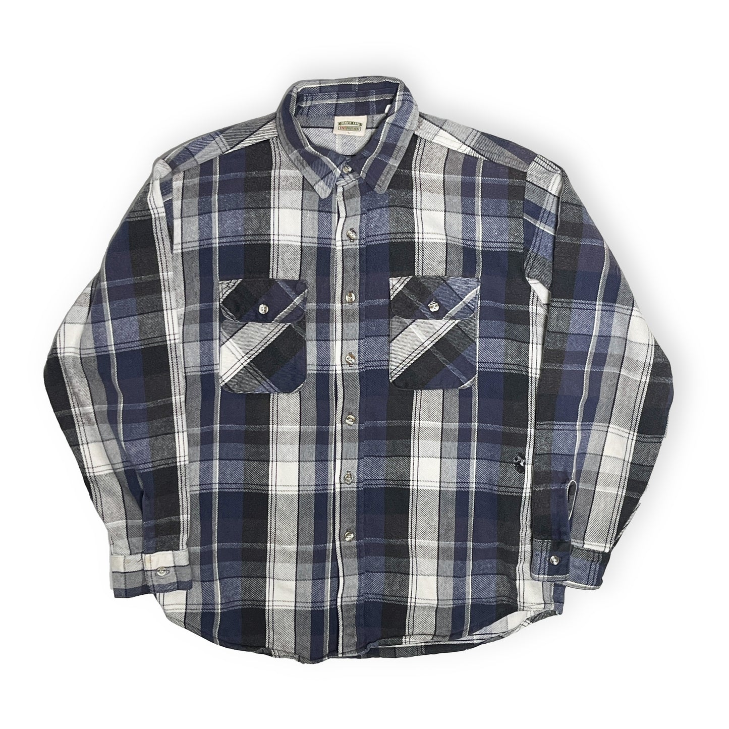 90's FIVEBROTHER Nel SH 好配色チェック Size (L)