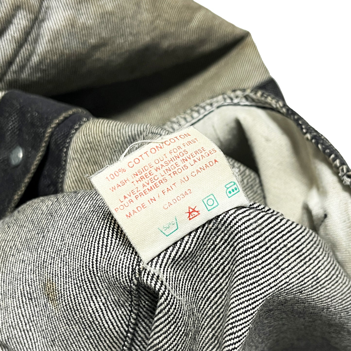 80's〜 Levi's 75506 Black Denim JKT Size (46) カナダ製