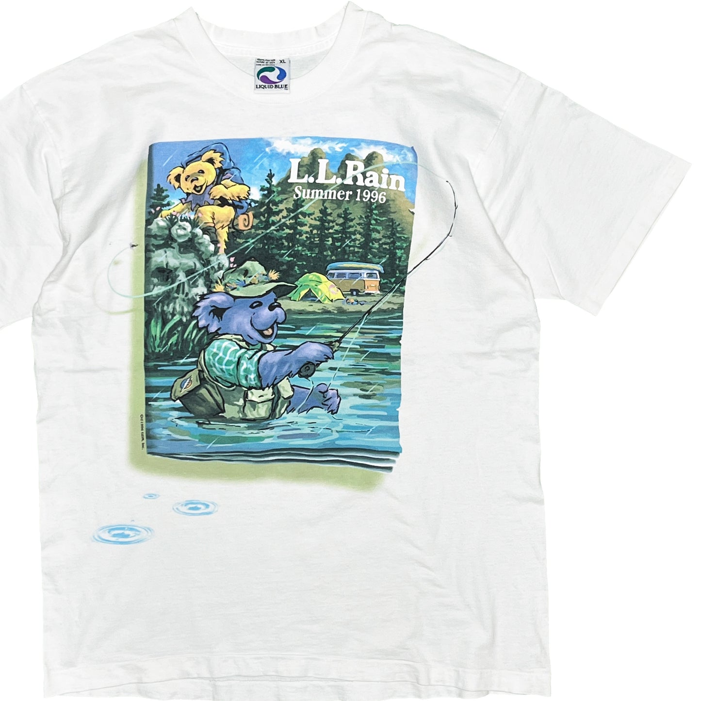 90's LIQUID BLUE Gratefuldead "L.L.Rain" T  Size (XL)