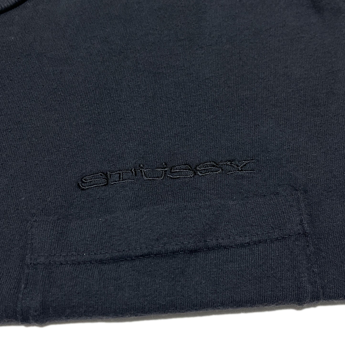 90's Old Stussy Pocket T Black Size (L) Deadstock
