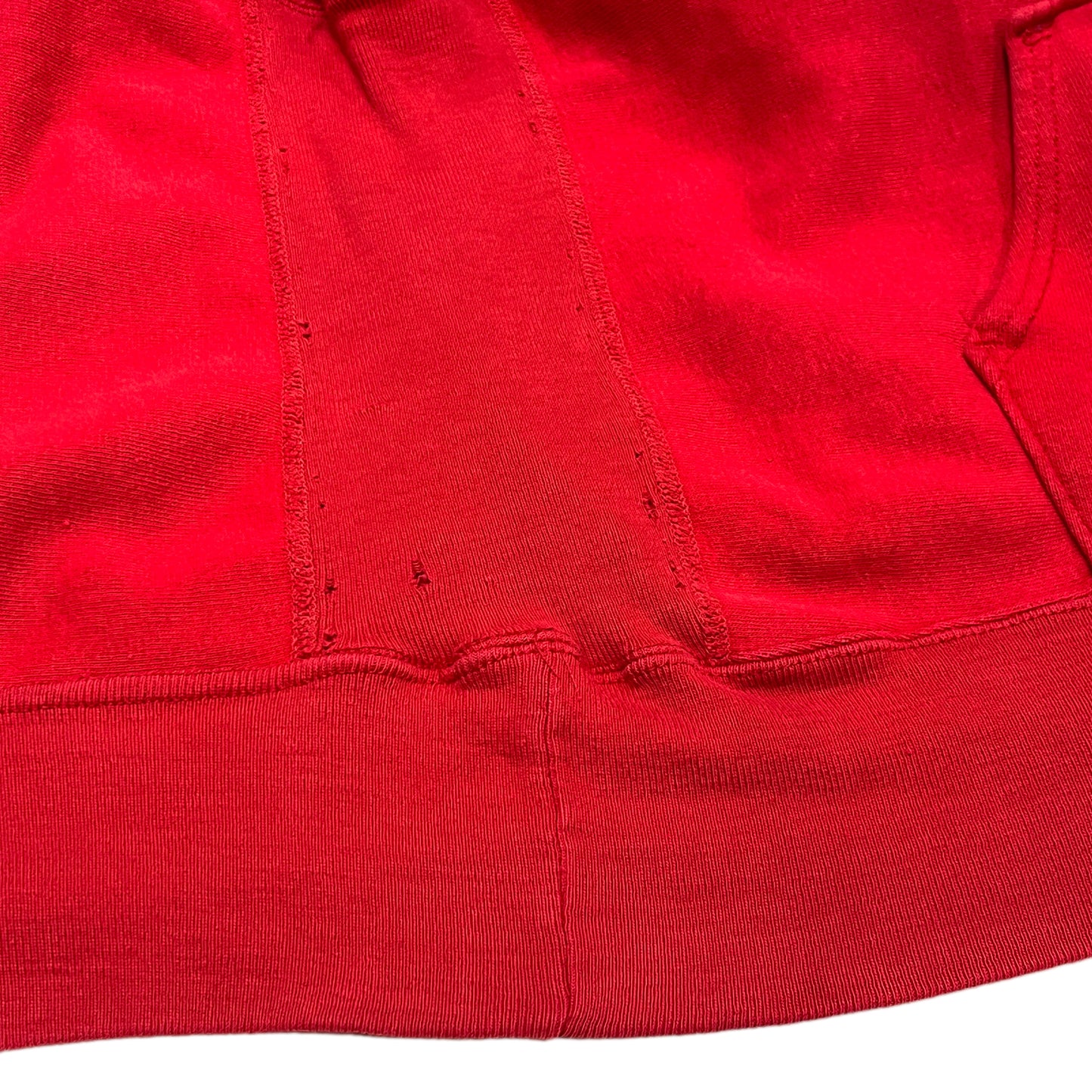 70's Champion 単色タグ R/W Parka "OHIO STATE" Flocky Print Size (L)