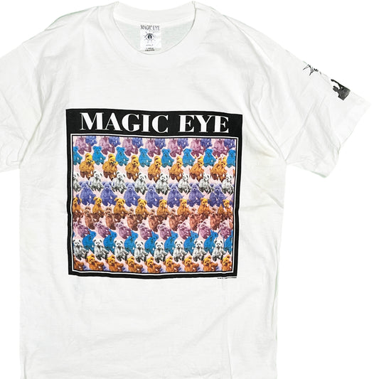 90's MAGIC EYE T "Teddy bear" Size (L)