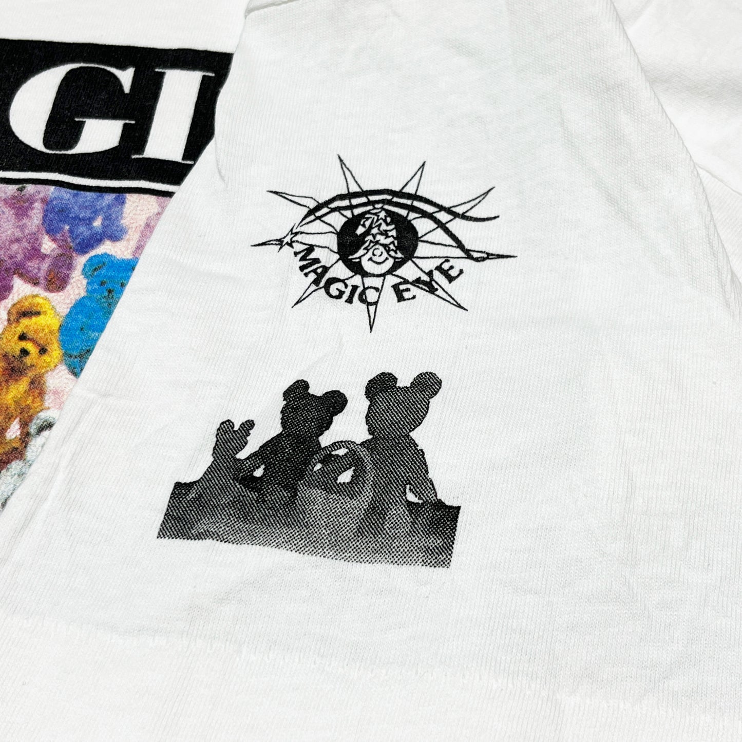 90's MAGIC EYE T "Teddy bear" Size (L)