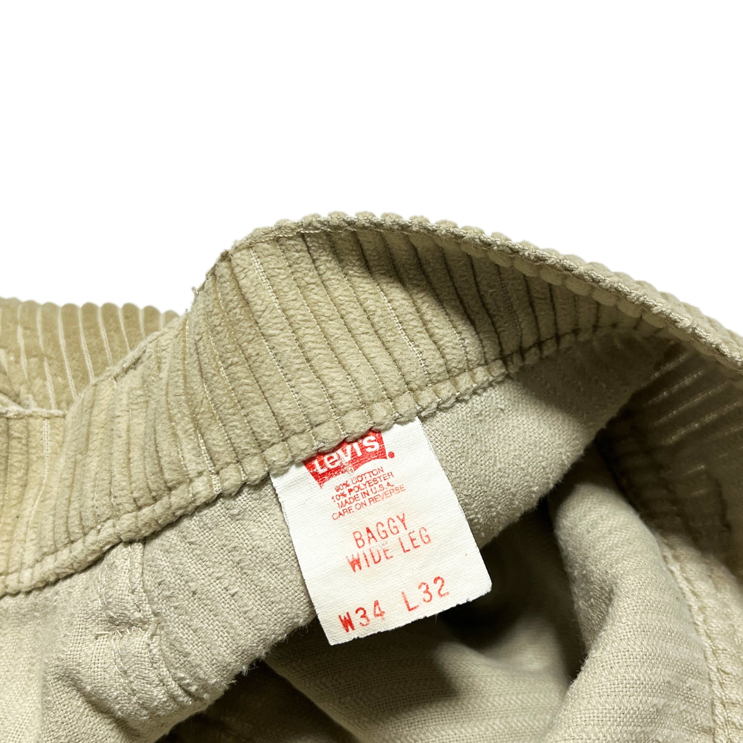 90's Levi's Silver Tab Cords PT "BAGGY WIDE LEG" Size (W33.5 L28.5)位