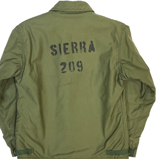 70's U.S.NAVY A-2 Deck JKT "SIERRA 209" ステンシル入り Size (M)