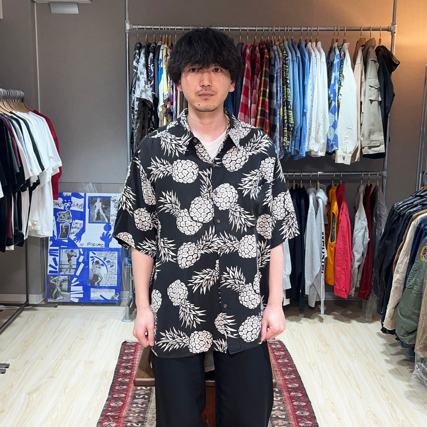 80's〜 Reyn Spooner S/S SH パイナップル柄 Size (XXL)