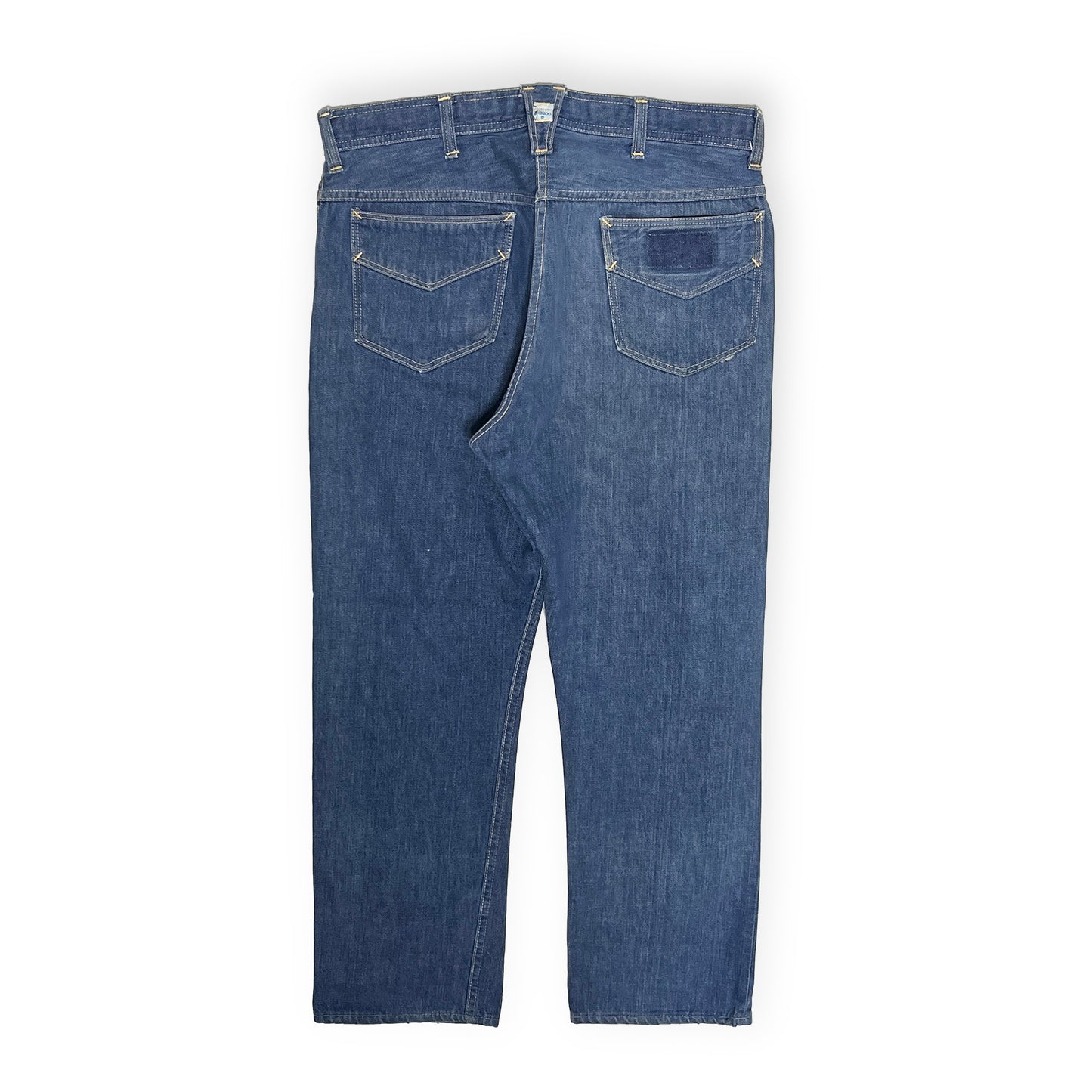 70s〜 Roebucks Denim PT W34.5 L30 ディテール 1 背面 後ポケット タグ