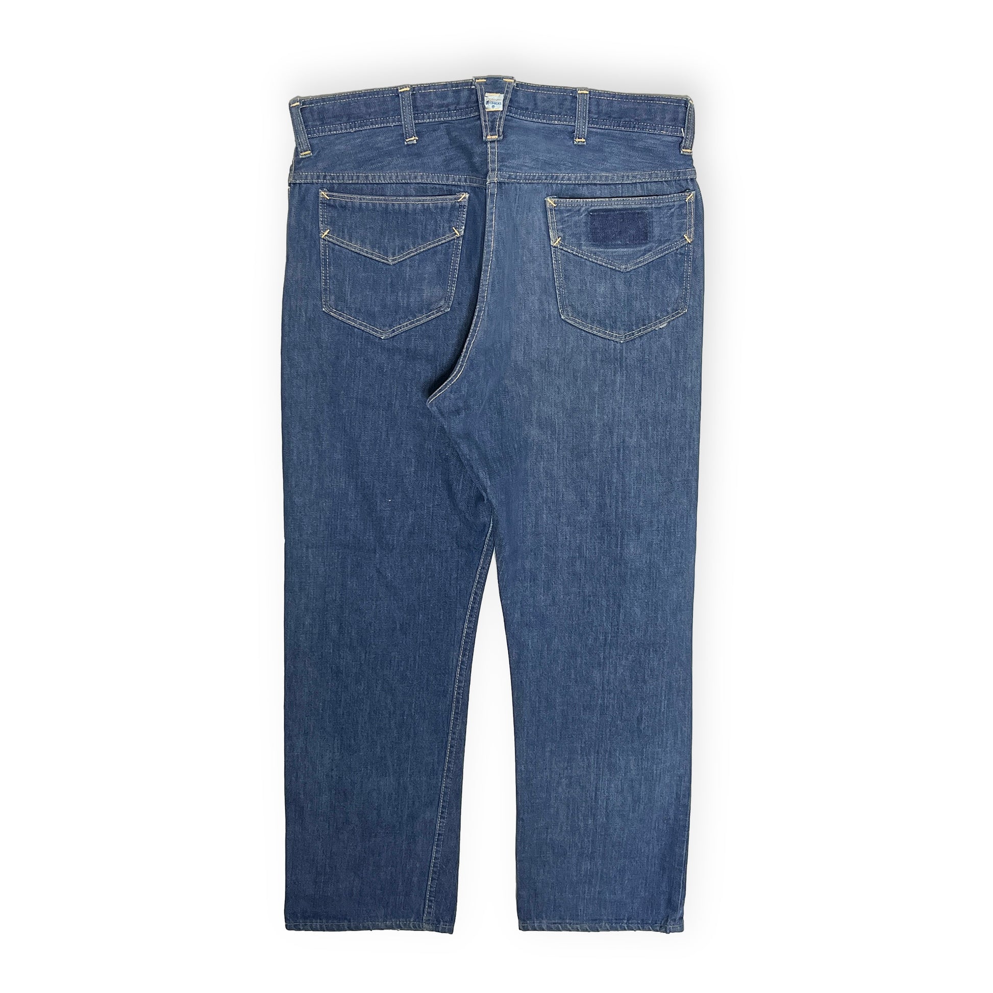 70s〜 Roebucks Denim PT W34.5 L30 ディテール 1 背面 後ポケット タグ