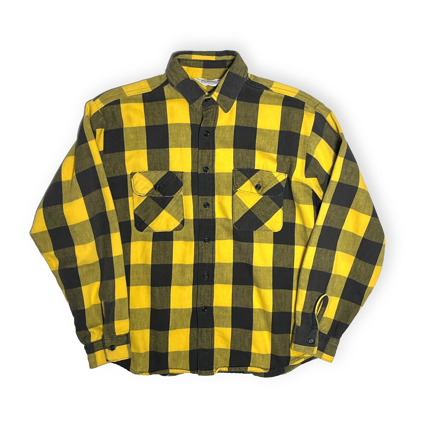 70's FIVEBROTHER Nel SH ブロックチェック 極上配色 Size (L)