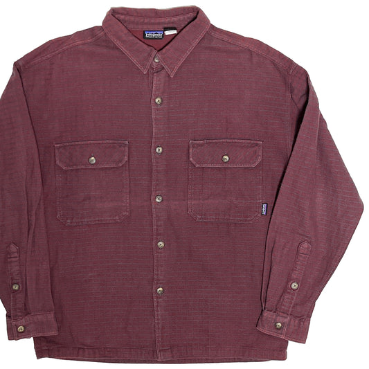 10's Patagonia オーガニックコットン L/S SH 好パターン Size (L)