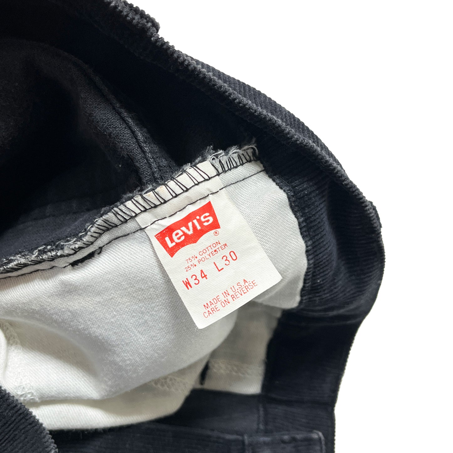 90's Levi's 519 Black Cords PT Size (W33 L31)位