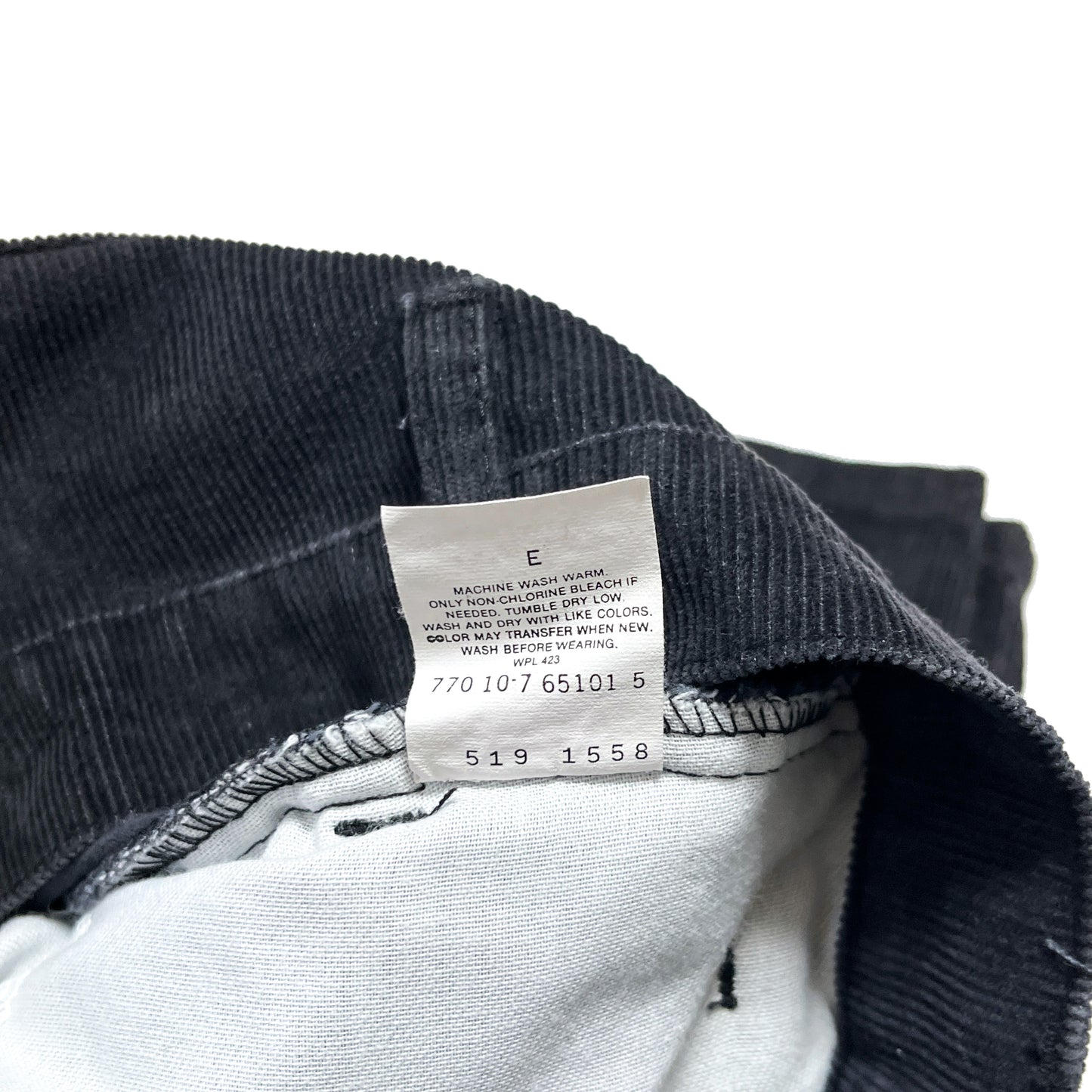 90's Levi's 519 Black Cords PT Size (W32.5 L32)位