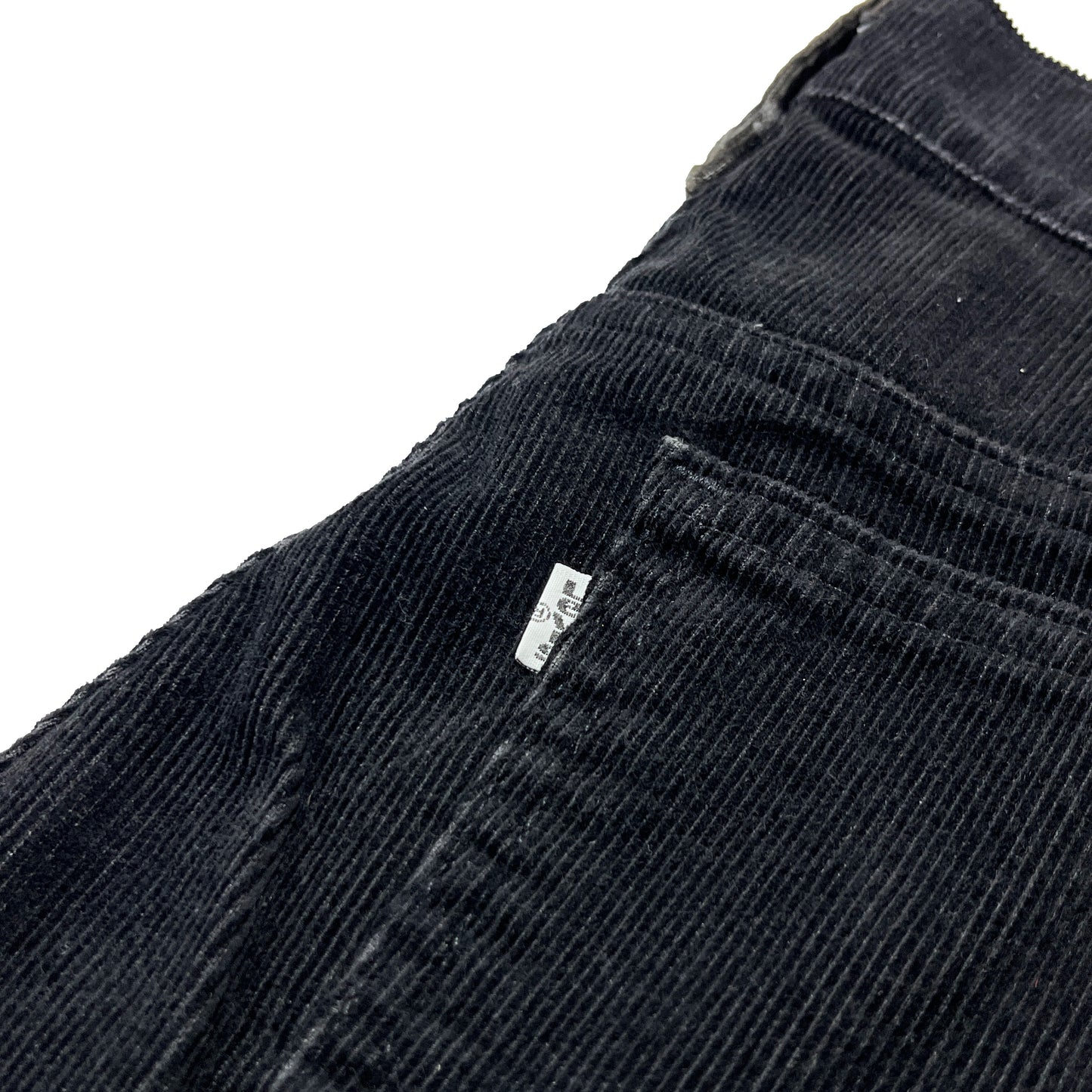 90s Levi's 519 Black Cords PT W37 L32 ディテール カーディガンの素材 タグ