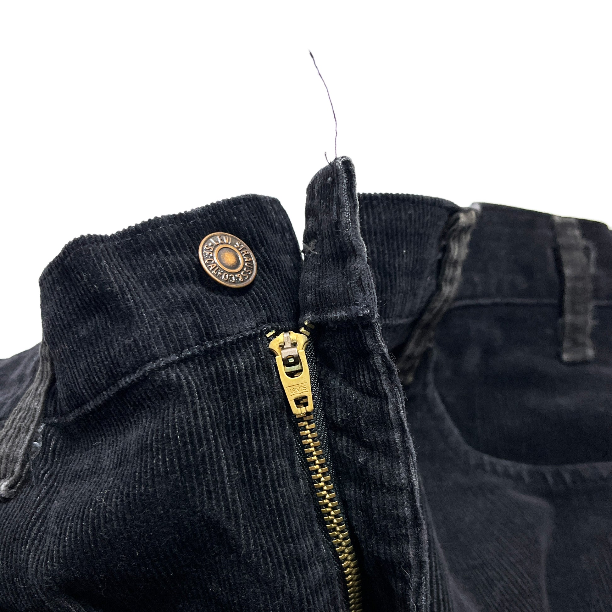 90s Levi's 519 Black Cords PT W37 L32 ブランドタグ サイズ表記 タグ