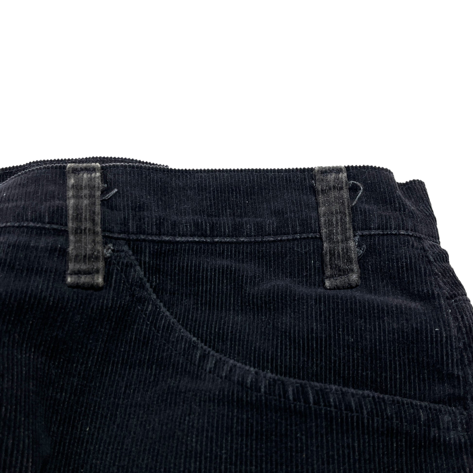 90s Levi's 519 Black Cords PT W37 L32 ディテール ボタン 金具 縫い目