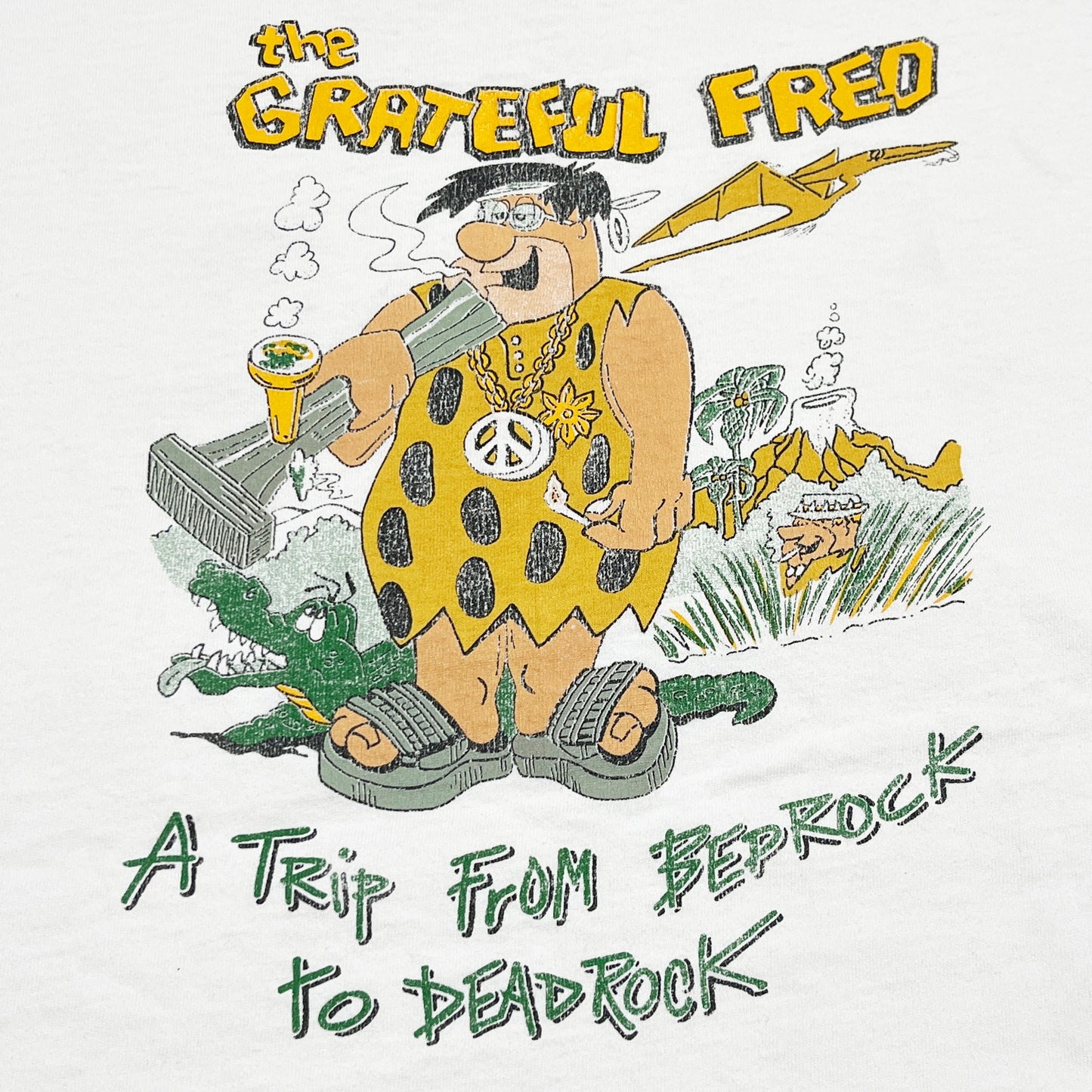 90's FRUIT OF THE LOOM Gratefuldead Fredstone パロディー T  Size (XL)