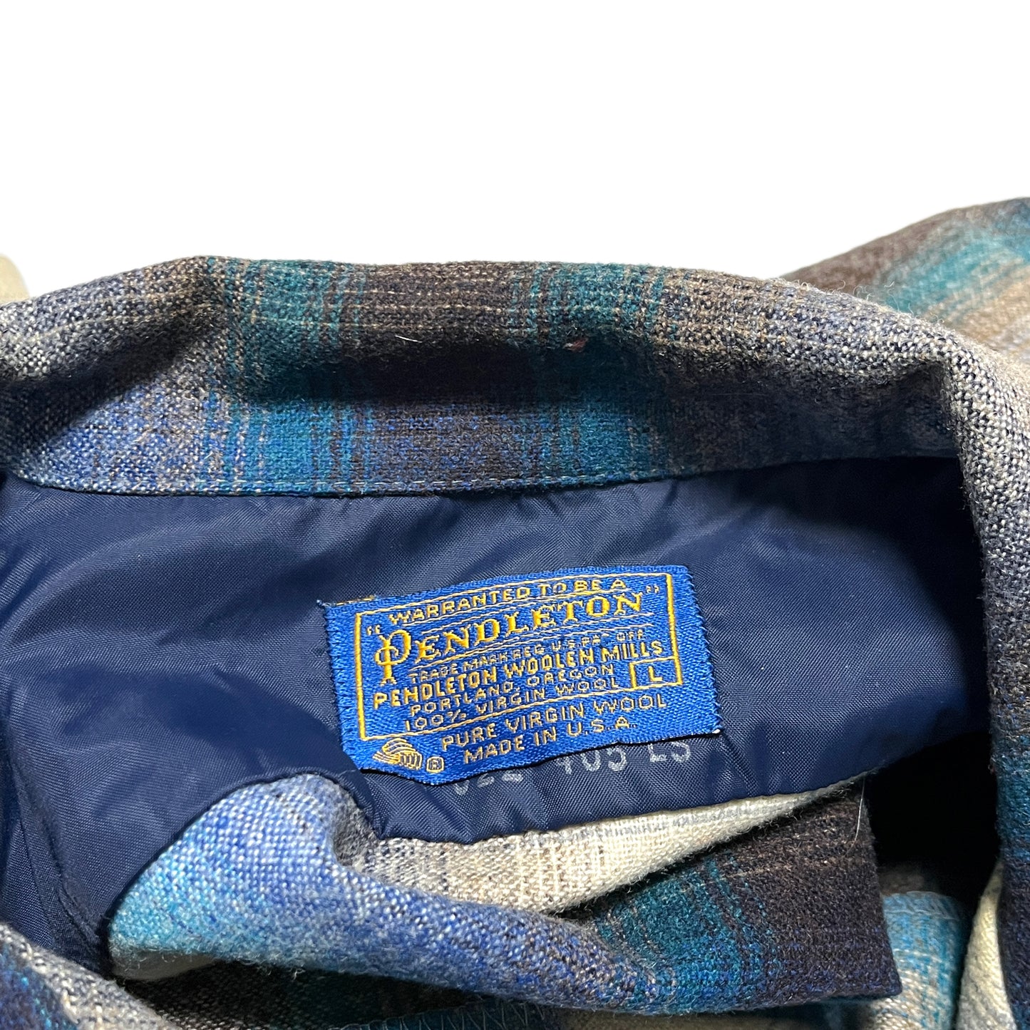 70's Pendleton Wool SH 極上配色チェック Size (L)
