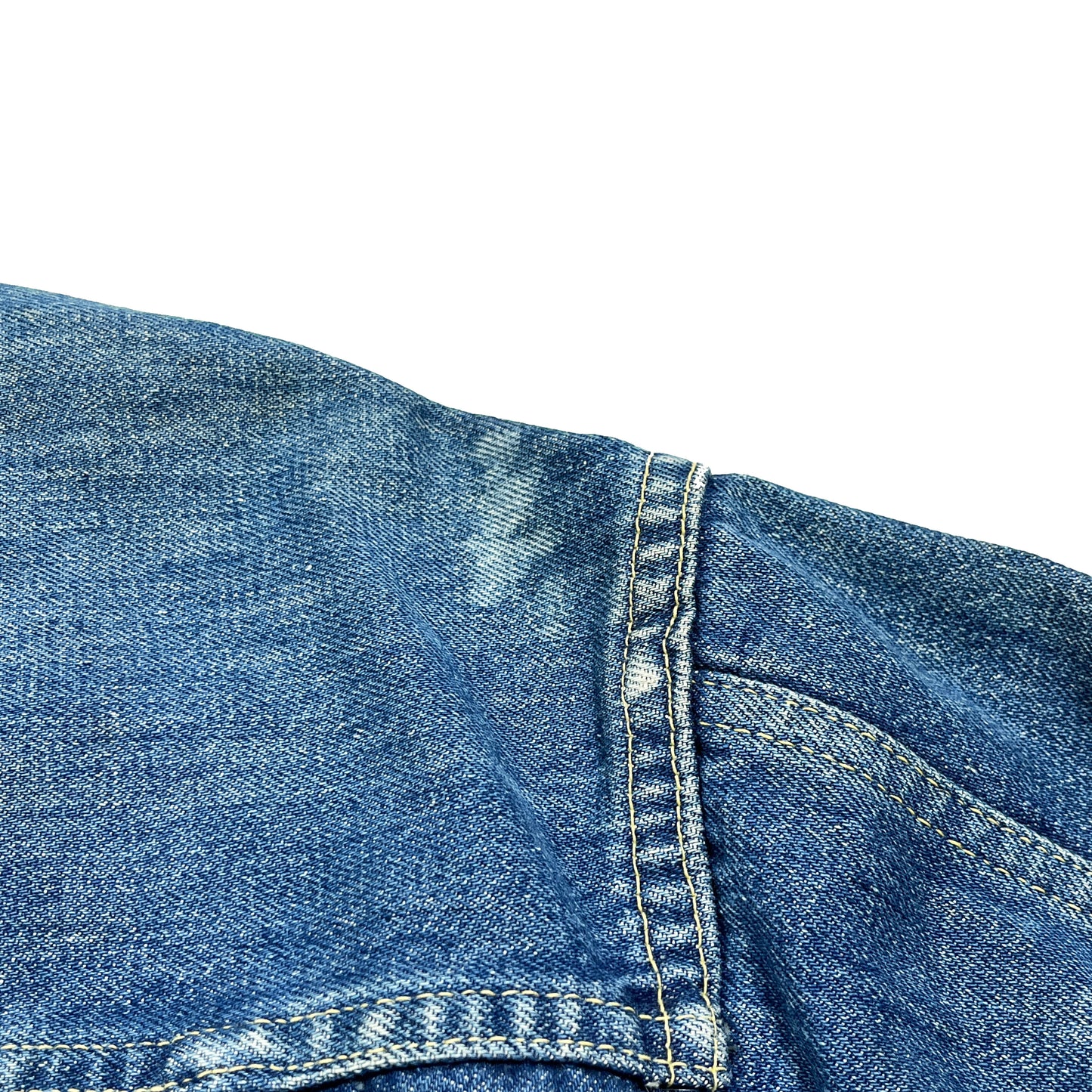 60s〜 J.C.Penny Denim JKT 44 ディテール 3 素材の織り方 縫い目