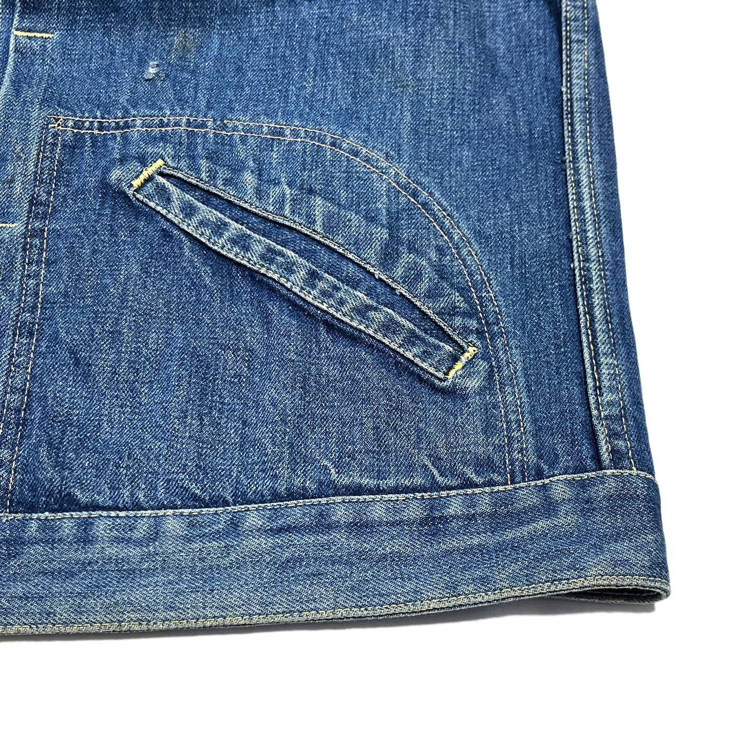 60s〜 J.C.Penny Denim JKT 44 ディテール 6 素材の織り方 縫い目