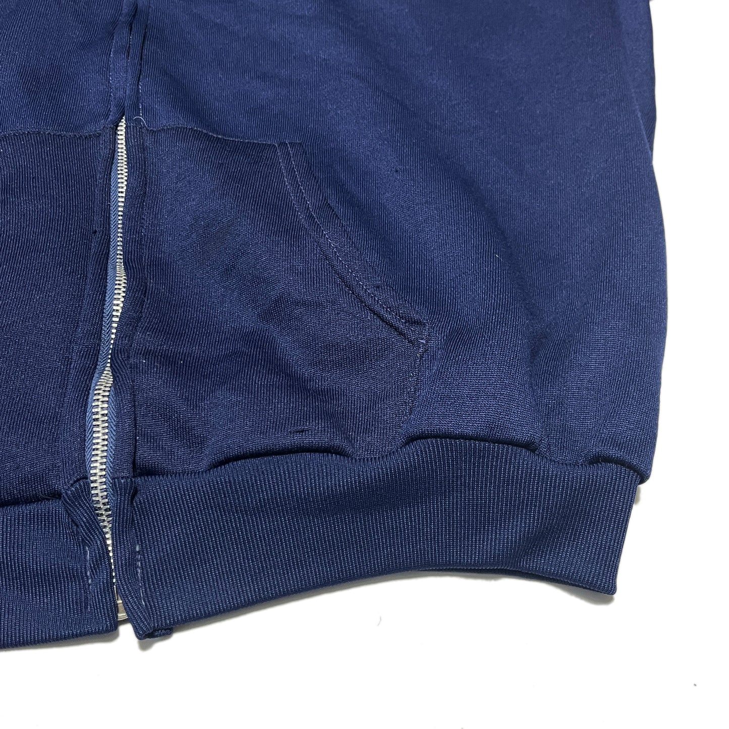 70s Sears KINGS ROAD Zip Parka ネイビー XL ディテール ポケット ファスナー 素材の質感