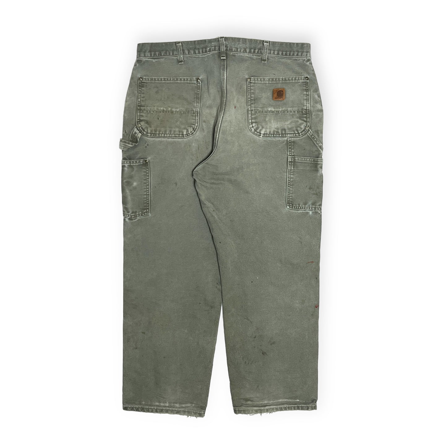 メキシコ製 Carhartt W-Knee Duck PT オリーブ 極上雰囲気 Size (W37.5 L30)位