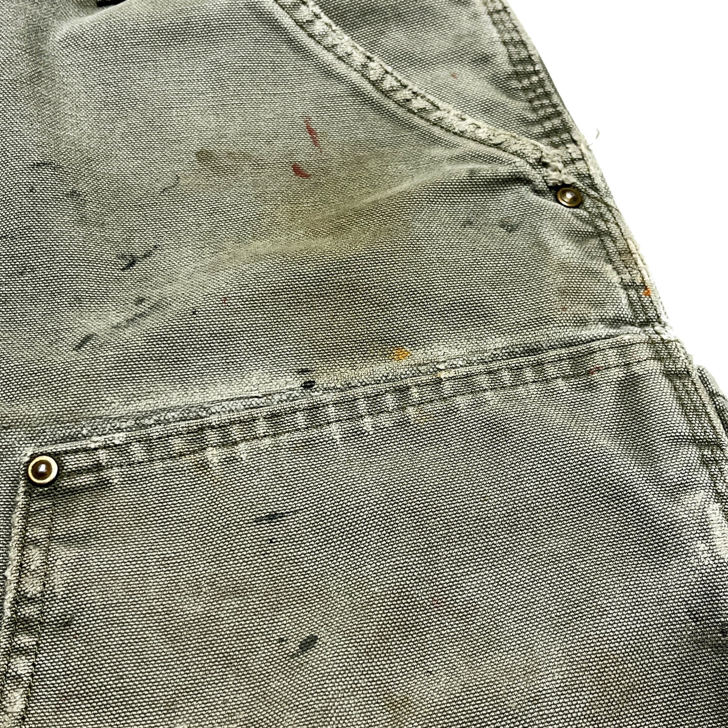 メキシコ製 Carhartt W-Knee Duck PT オリーブ 極上雰囲気 Size (W37.5 L30)位