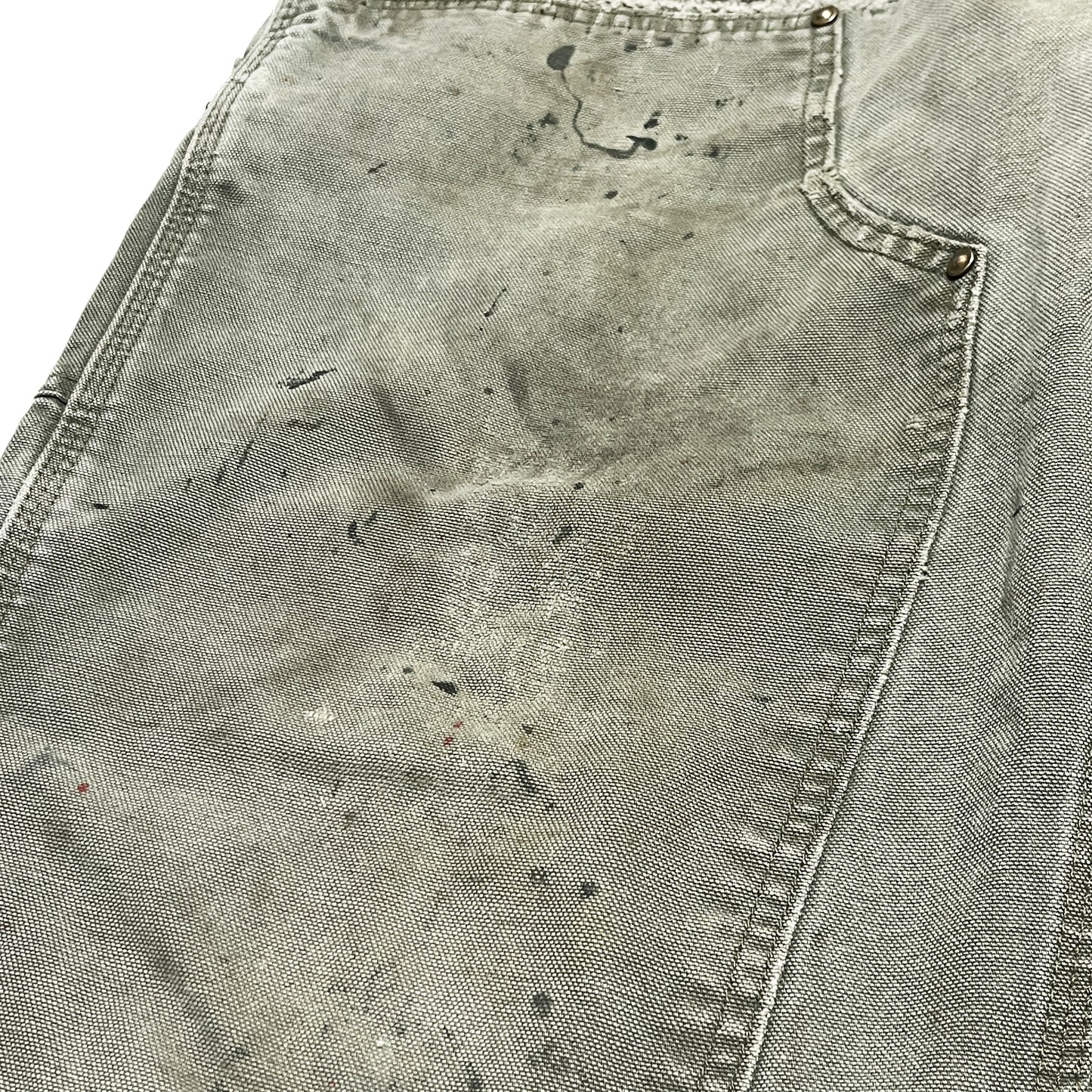 メキシコ製 Carhartt W-Knee Duck PT オリーブ 極上雰囲気 Size (W37.5 L30)位