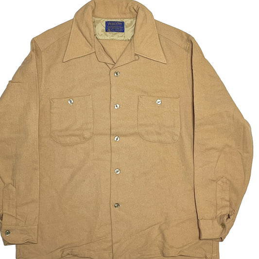 70's Pendleton Wool SH ベージュ Size (L)