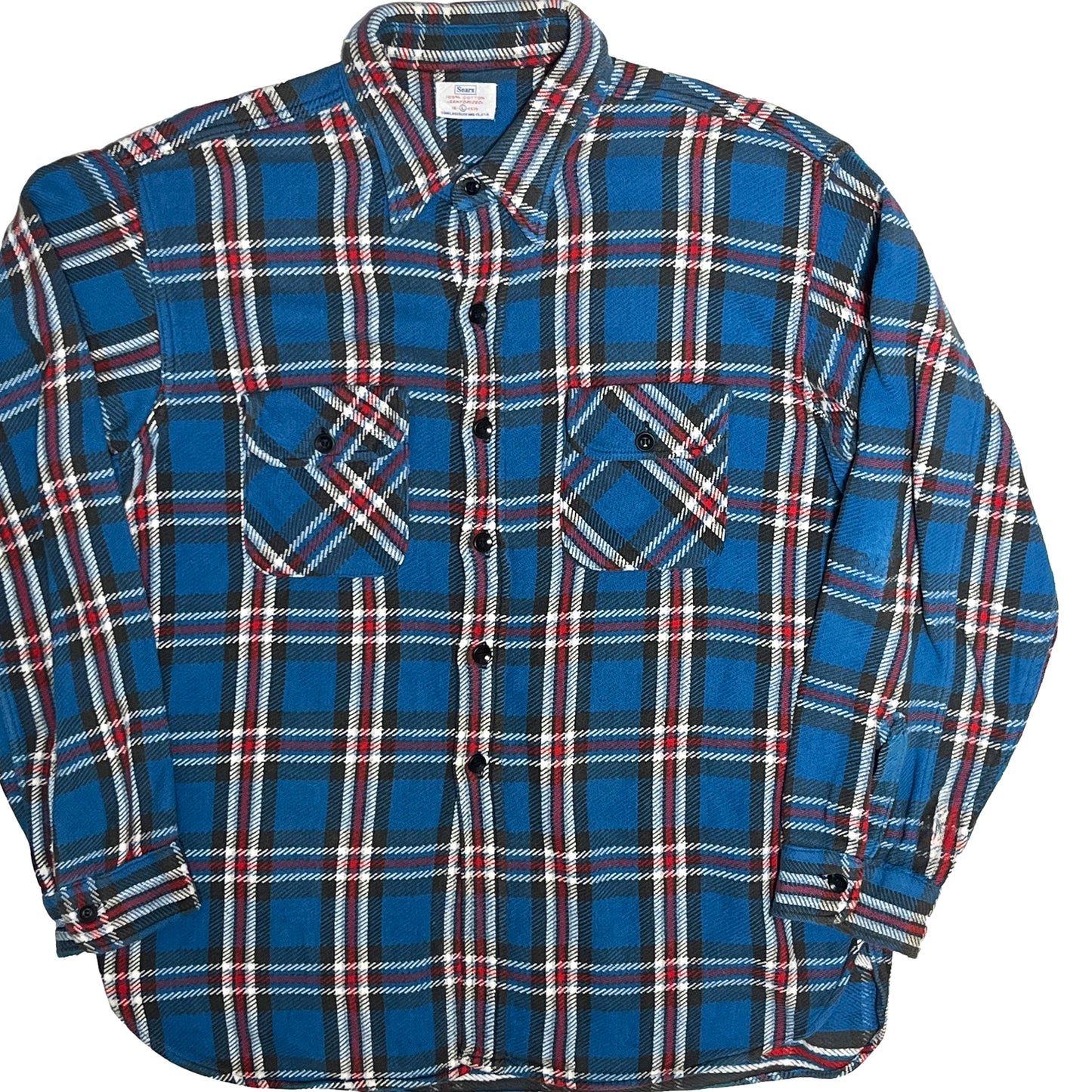 60's Sears Nel SH 好配色チェック マチ付き Size (L)