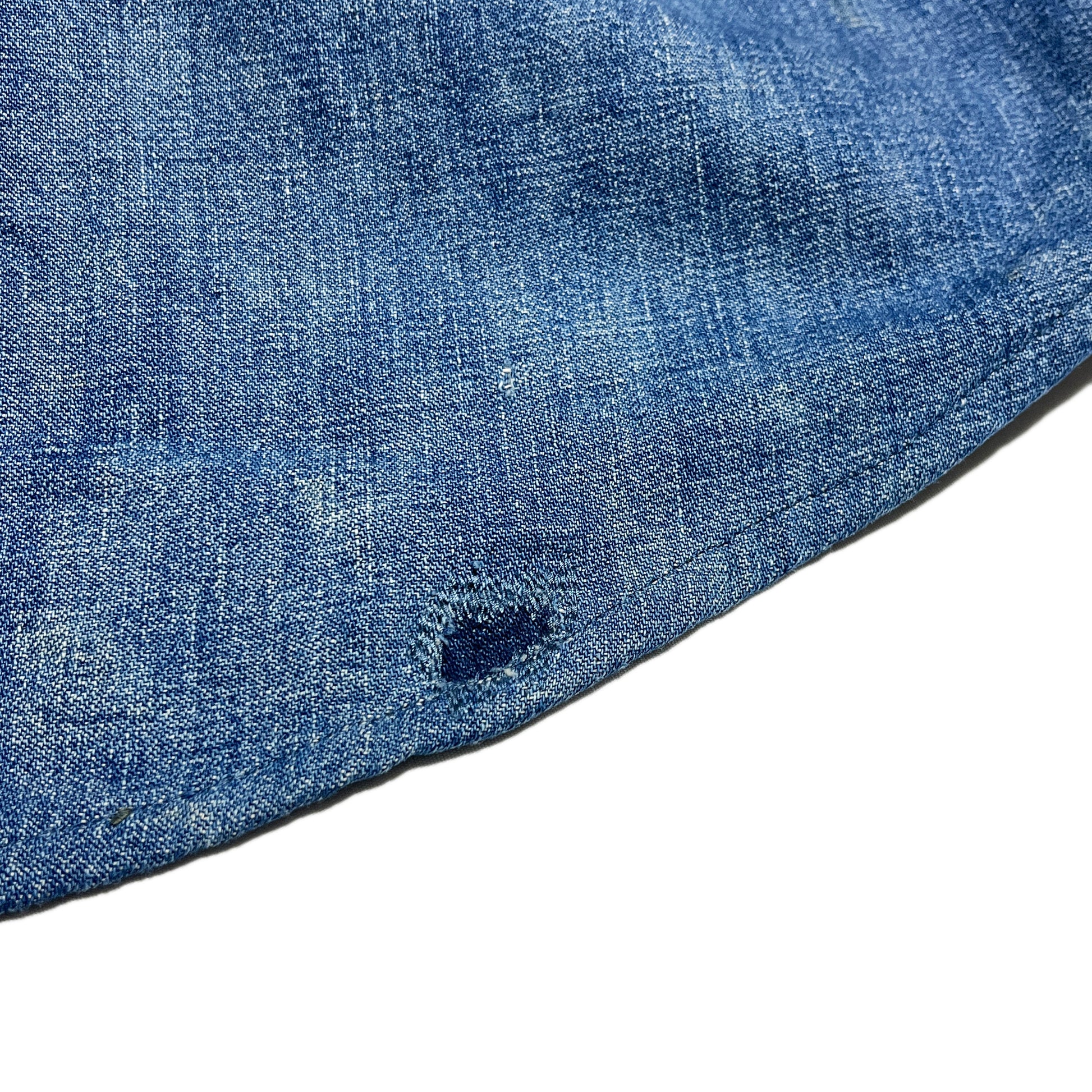 60s 101 Denim Western L/S SH L レア ブランドタグ 4 101ブランドタグ 西陣シャツの裏面