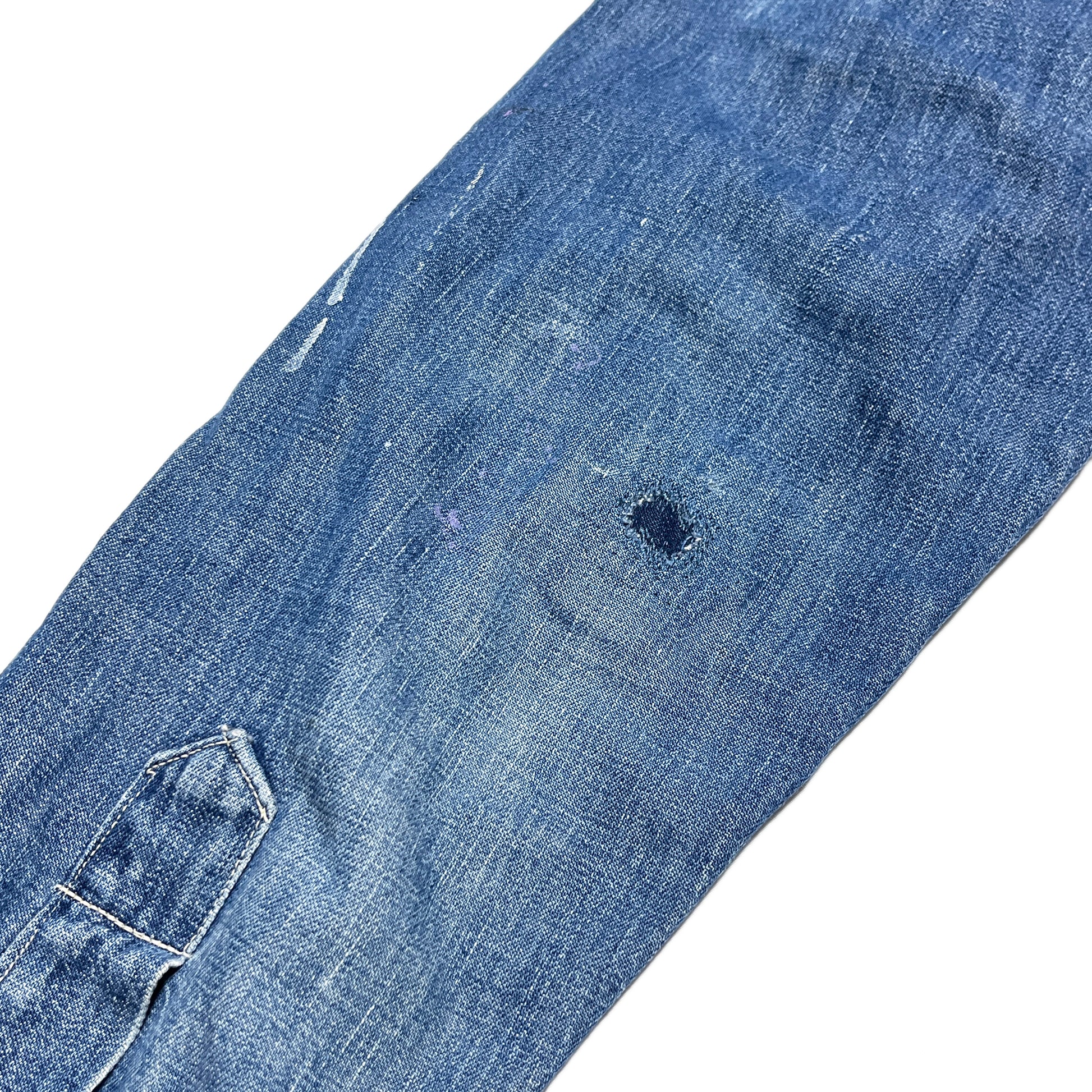 60s 101 Denim Western L/S SH L レア ブランドタグ 6 101ブランドタグ 西陣シャツの裏面