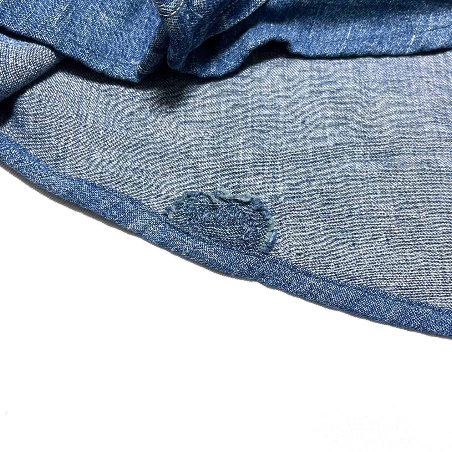 60s 101 Denim Western L/S SH L レア ブランドタグ 7 101ブランドタグ 西陣シャツの裏面