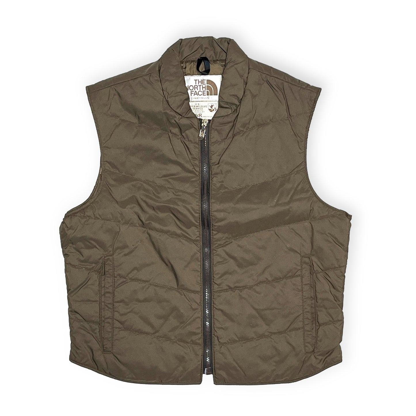 80s North Face Vest "U.S FISH & WILDLIFE SERVICE" L ブランドタグ 内側タグ ロゴ サイズL