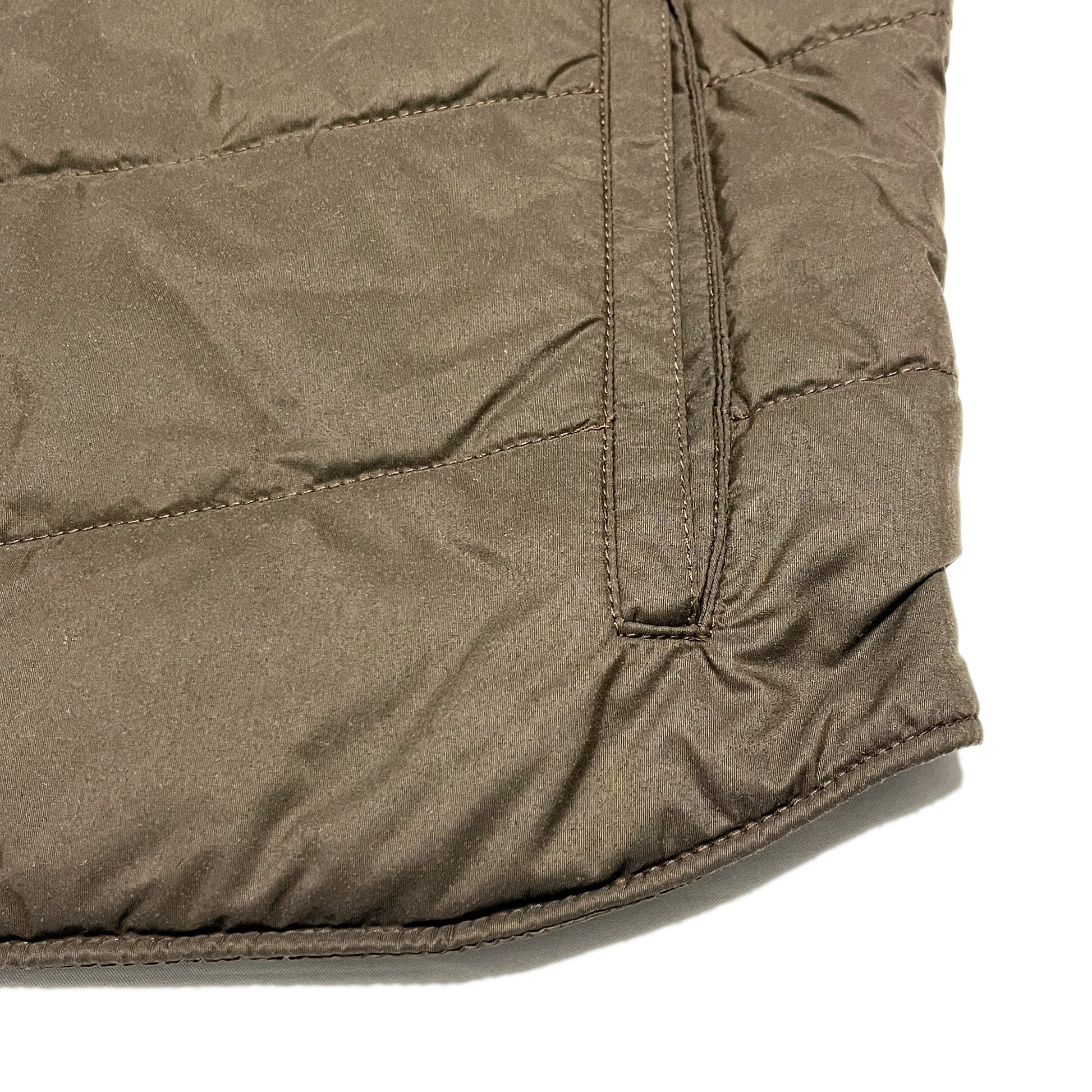 80s North Face Vest "U.S FISH & WILDLIFE SERVICE" L ディテール 素材 縫い目 裾