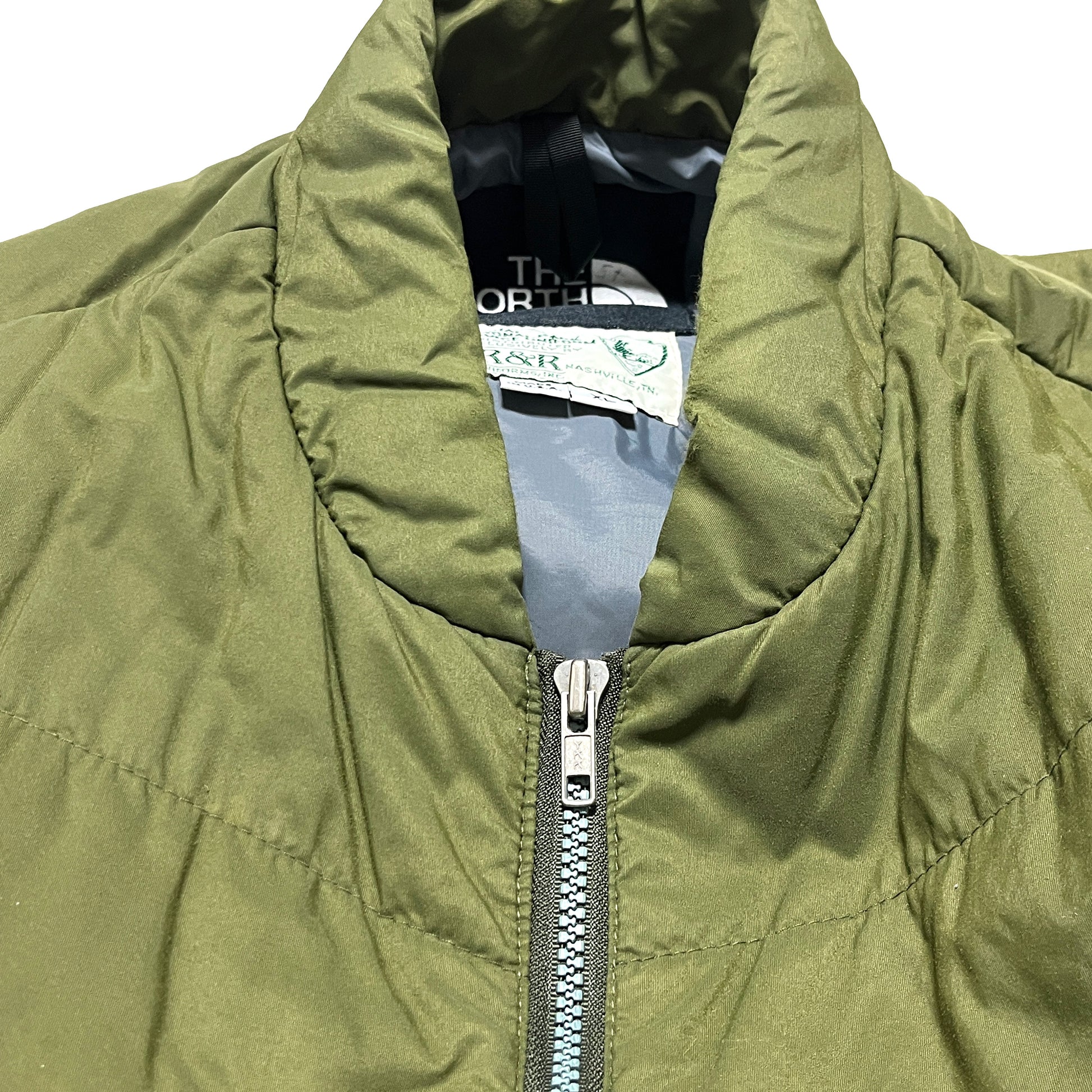 90s North Face Nylon Vest "NATIONAL PARK UNIFORM" XL ブランドタグ 3 The North Face ロゴタグ R&R 製