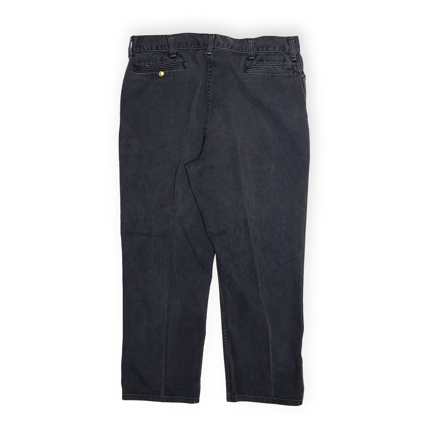 80s Carhartt Frisko Work PT W36 L29 ディテール 金ボタン 素材の織り方