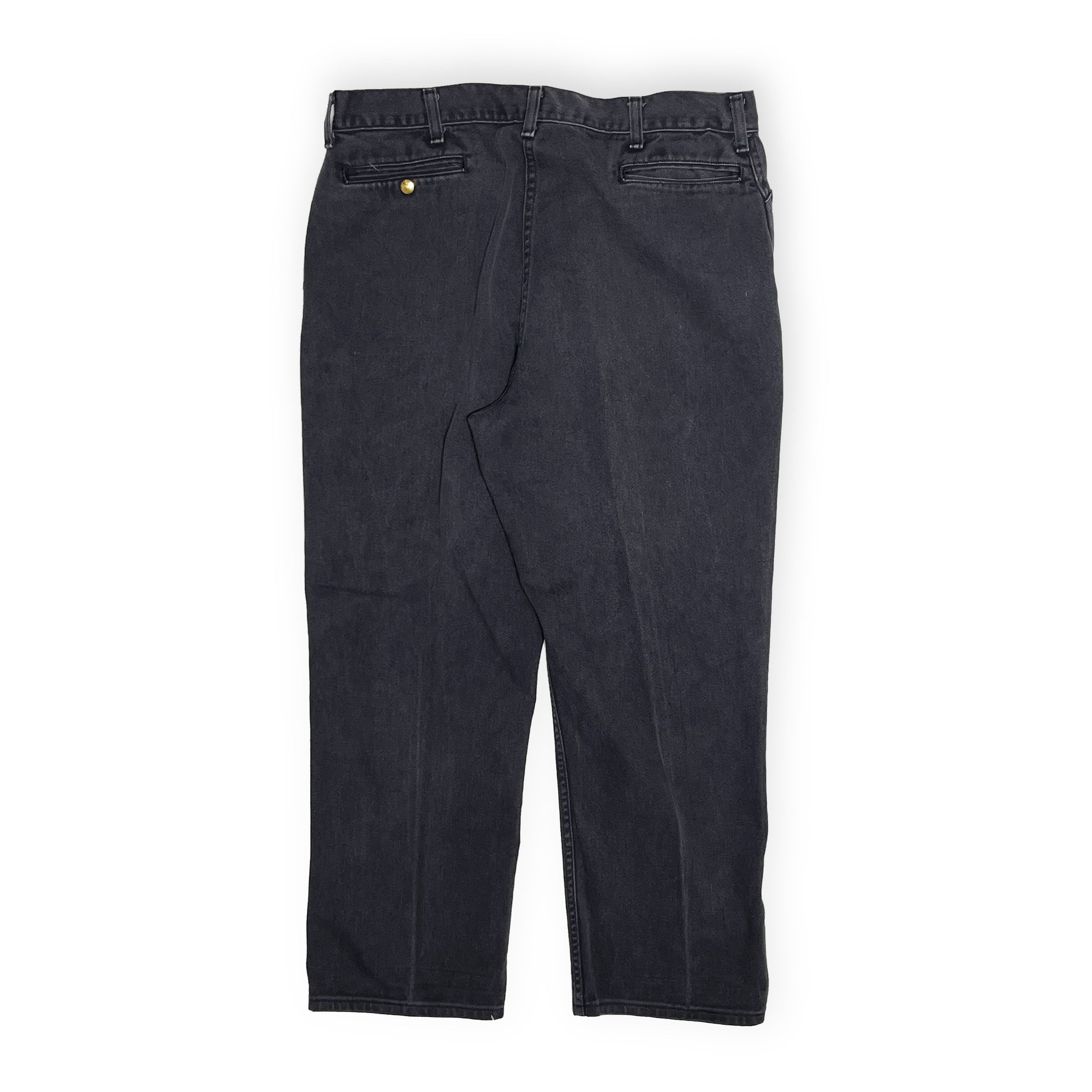 80s Carhartt Frisko Work PT W36 L29 ディテール 金ボタン 素材の織り方