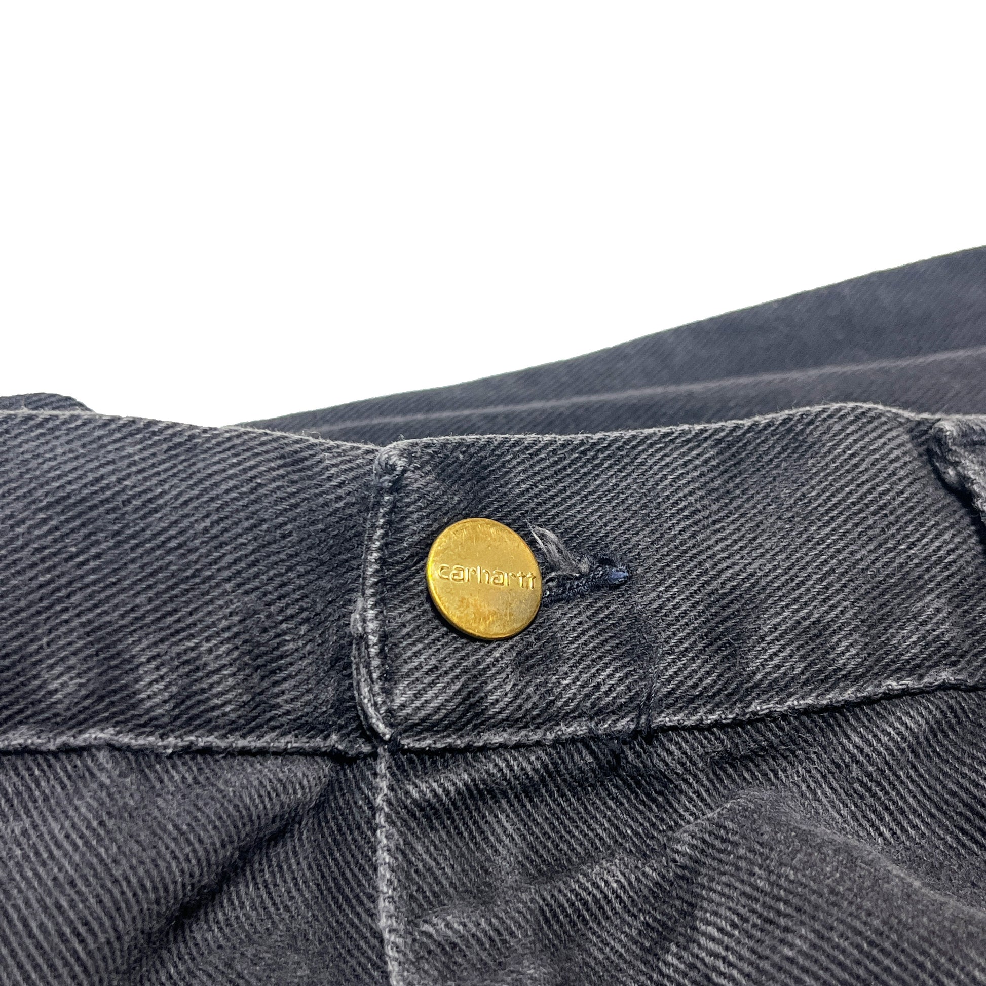 80s Carhartt Frisko Work PT W36 L29 ディテール 金ボタン 縫い目