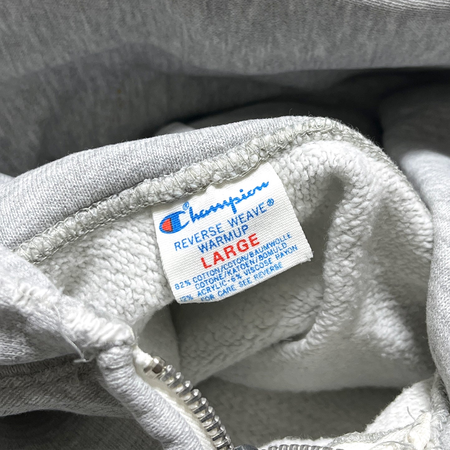 80's Champion R/W Zip Parka グレー Size (L)