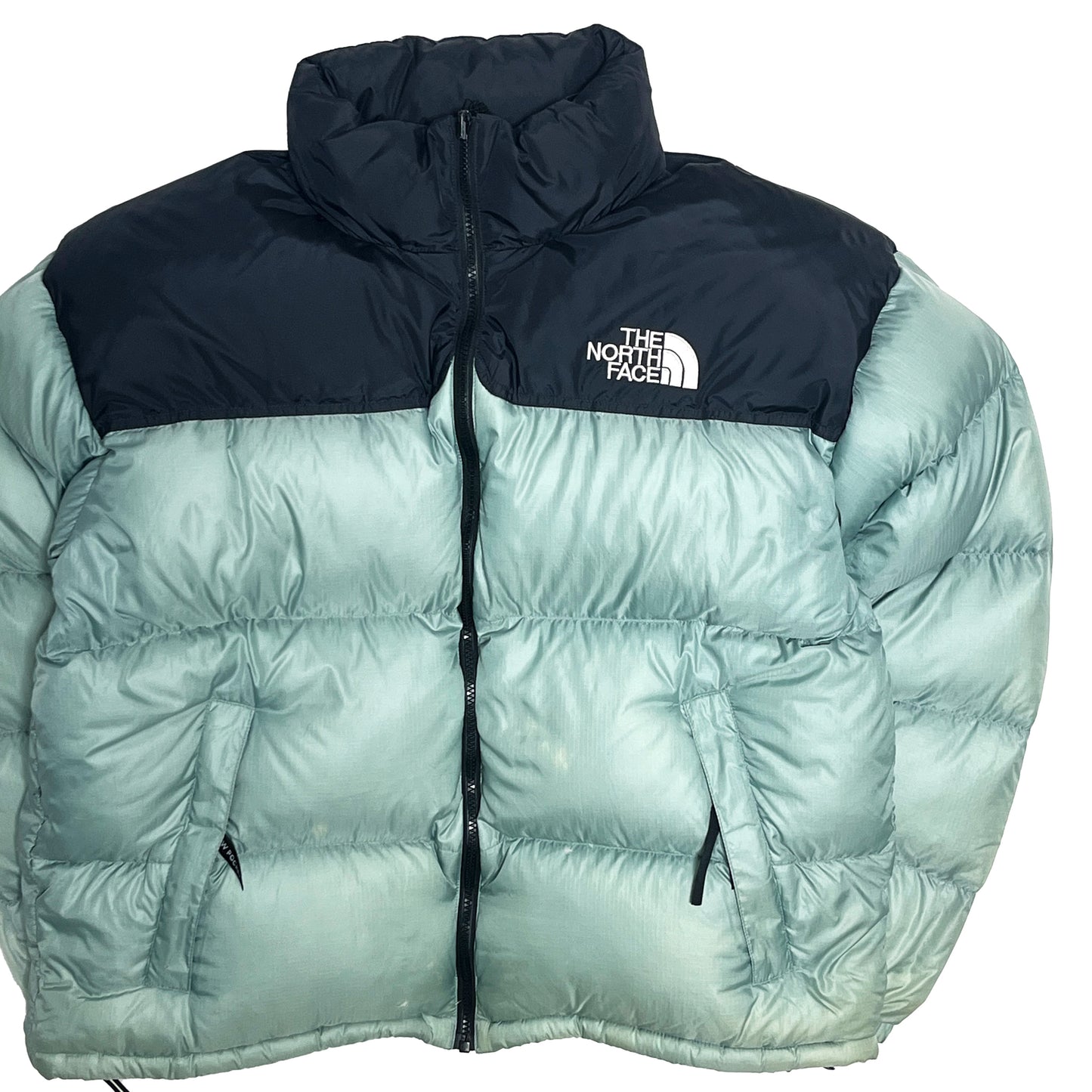 90's North Face Nuptse JKT "Ice Teal" Size (XL)